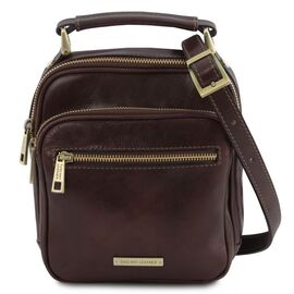 Купить - TL141916 Paul - кожаная сумка через плечо, кроссбоди с ручкой (Темно-коричневый), фото , характеристики, отзывы