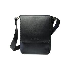 Придбати Мужская сумка-мессенджер мини формата, 235х160х50 мм, чёрный, image , характеристики, відгуки