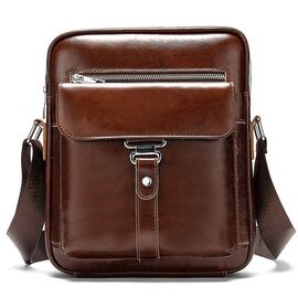 Купить - Мужская сумка мессенджер из натуральной кожи BD10-8516, фото , характеристики, отзывы