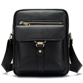 Купить - Мужская черная сумка через плечо Bexhill BD10-8516A, фото , характеристики, отзывы
