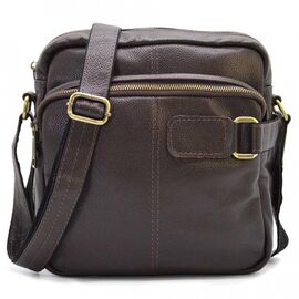 Придбати Кожаная сумка мессенджер мужская, коричневый "Флотар" FC-6012-3md TARWA, image , характеристики, відгуки