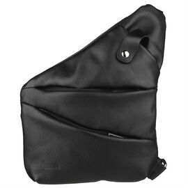 Купить - Мужская сумка-слинг через плечо микс канваса и кожи GAc-6402-3md черная бренд TARWA, фото , характеристики, отзывы