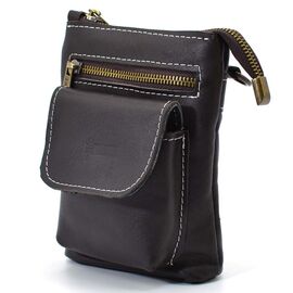Купить - Маленькая мужская сумка на пояс, через плечо, на джинсы коричневая TARWA GC-1350-3md, фото , характеристики, отзывы