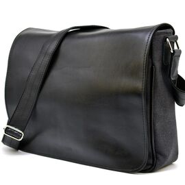 Купить Мужская сумка через плечо микс кожи и холщевой ткани канвас TARWA GG-1047-3md, фото , характеристики, отзывы