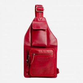 Придбати Мужская кожаная сумка слинг кросс-боди красная HILL BURRY HB3338R, image , характеристики, відгуки