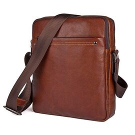 Купить Мужская кожаная сумка через плечо JD1043X, от бренда John McDee, фото , характеристики, отзывы