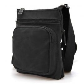 Придбати Cумка мужская через плечо кожаная crazy horse TARWA Черный (RА-1342-2-3md)  1, image , характеристики, відгуки