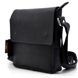 Придбати Кожаная сумка на плечо с 4 карманами черная TARWA RA-4129-4sa, image , характеристики, відгуки