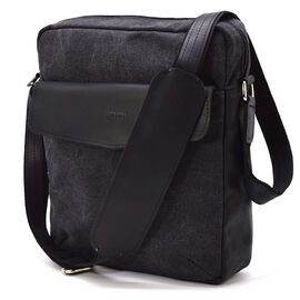 Придбати Мужская сумка из канвас через плечо TARWA RAG-1810-3md черная, image , характеристики, відгуки