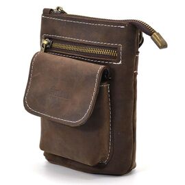 Купить Маленькая мужская сумка на пояс, через плечо, на джинсы коричневая TARWA RC-1350-3md, фото , характеристики, отзывы