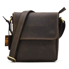 Купить Кожаная мужская сумка через плечо коричневая TARWA RC-4118-4sa, фото , характеристики, отзывы