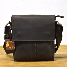 Купить - Кожаная мужская сумка через плечо коричневая TARWA RC-5447-4sa, фото , характеристики, отзывы
