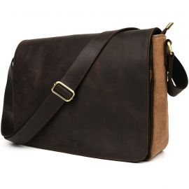 Купить Сумка мужская через плечо из кожи и канвас TARWA RCC-1047-3md, фото , характеристики, отзывы