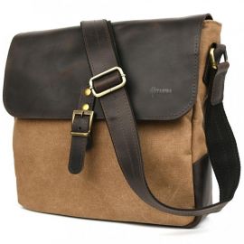 Придбати Сумка через плечо канвас парусина и кожа крейзи хорс RCc-6600-3md TARWA, image , характеристики, відгуки