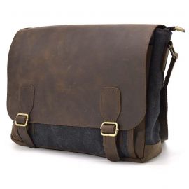 Купить Мужская кожаная сумка через плечо из канваса и кожи TARWA, RCG-6045-3md, фото , характеристики, отзывы