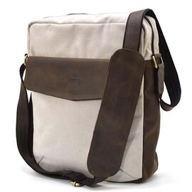 Купить Мужская сумка из канвас через плечо TARWA RCJ-1810-3md слоновая кость, фото , характеристики, отзывы
