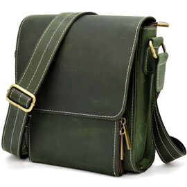 Купить Кожаная сумка через плечо мужская RE-3027-3md от TARWA зеленая, фото , характеристики, отзывы