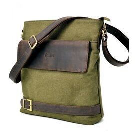Придбати Мужская сумка парусина+кожа RH-0040-4lx Tarwa, image , характеристики, відгуки