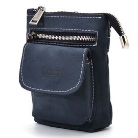 Купить - Маленькая мужская сумка на пояс, через плечо, на джинсы синяя TARWA RK-1350-3md, фото , характеристики, отзывы