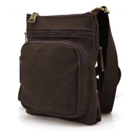 Придбати Cумка мужская через плечо кожаная crazy horse TARWA Коричневый(RС-1342-2-3md), image , характеристики, відгуки