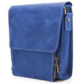Купить - Кожаная сумка-планшет через плечо RU-3027-4lx бренда TARWA ульрамарин, фото , характеристики, отзывы