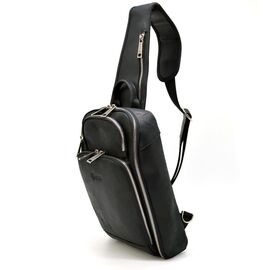 Купить Кожаный рюкзак-слинг нагрудная сумка TARWA RA-0910-4lx черный, фото , характеристики, отзывы