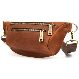 Купить Напоясная сумка бананка в размере S TARWA RB-3104-2lx коньячная, фото , характеристики, отзывы