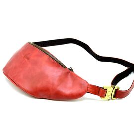 Придбати - Червона поясна сумка з кінської шкіри Crazy horse бренду TARWA RR-3036-4lx, image , характеристики, відгуки