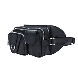Купить Кожаная поясная сумка на три отделения TARWA RA-1560-4lx черная с металлическим фастексом, фото , характеристики, отзывы