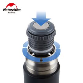 Купить Термос Naturehike NH17S020-B, 304 сталь, 0.6 л, срібний, фото , характеристики, отзывы