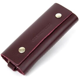 Купить Кожаная стильная ключница GRANDE PELLE 11348 Бордовый, фото , характеристики, отзывы