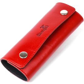 Придбати - Стильна жіноча шкіряна ключниця Shvigel 16530 Червоний, image , характеристики, відгуки