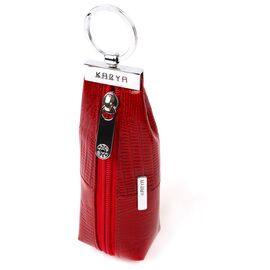 Купить Фактурная практичная ключница KARYA 20934 кожаная Красный, фото , характеристики, отзывы