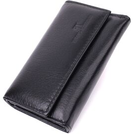 Купить - Практичная ключница из натуральной кожи ST Leather 22483 Черный, фото , характеристики, отзывы