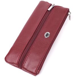 Купить - Вместительная ключница из натуральной кожи ST Leather 22508 Бордовый, фото , характеристики, отзывы
