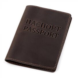 Придбати Обкладинка на паспорт Shvigel 13918 шкіряна Коричнева, image , характеристики, відгуки