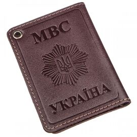 Придбати Компактна обкладинка на документи МВС України SHVIGEL 13979 Коричнева, image , характеристики, відгуки
