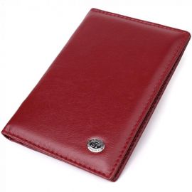 Купить Красивая обложка на паспорт универсального формата из натуральной кожи ST Leather 23079 Бордовый, фото , характеристики, отзывы