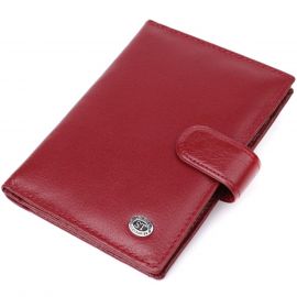 Купить Стильная обложка на документы для женщин из натуральной кожи ST Leather 23117 Бордовый, фото , характеристики, отзывы