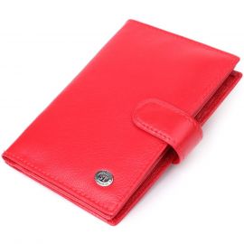Купить Красивая обложка на документы для женщин из натуральной кожи ST Leather 23118 Красный, фото , характеристики, отзывы