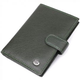 Купить Оригинальная обложка на документы унисекс из натуральной кожи ST Leather 23119 Зеленый, фото , характеристики, отзывы
