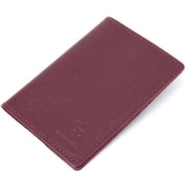 Купить - Матовая кожаная обложка на паспорт GRANDE PELLE 11482 Бордовый, фото , характеристики, отзывы