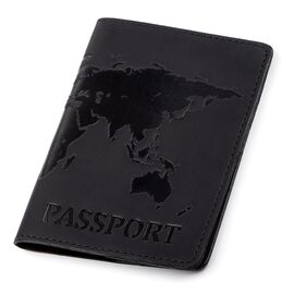 Купить - Обложка на паспорт Shvigel 13921 кожаная Черная, Черный, фото , характеристики, отзывы