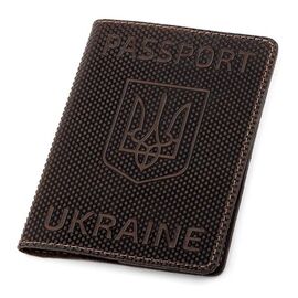 Придбати Обкладинка на паспорт Shvigel 13930 шкіряна Коричнева, image , характеристики, відгуки
