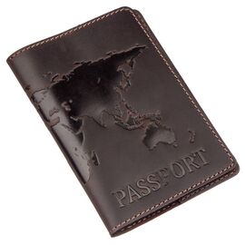 Купить Обложка на паспорт Shvigel 13954 кожаная матовая Коричневая, Коричневый, фото , характеристики, отзывы