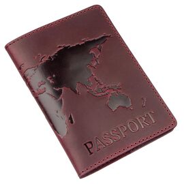 Придбати Обкладинка на паспорт Shvigel 13955 шкіряна матова Сливова, image , характеристики, відгуки
