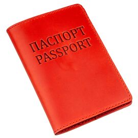 Купить Обложка на паспорт Shvigel 13959 Crazy кожаная Красная, Красный, фото , характеристики, отзывы