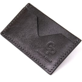 Купить Маленький кожаный картхолдер GRANDE PELLE 11498 Черный, фото , характеристики, отзывы