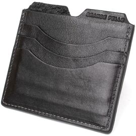 Купить - Кожаный картхолдер GRANDE PELLE 11502 Черный, фото , характеристики, отзывы