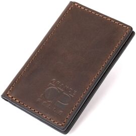 Купить - Маленький кожаный картхолдер GRANDE PELLE 11503 Коричневый, фото , характеристики, отзывы